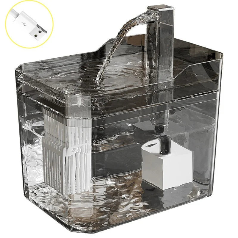 Cat Water Fountain Cat automatic water dispenser filters circulating flowing water intelligent pet automatic water dispenser