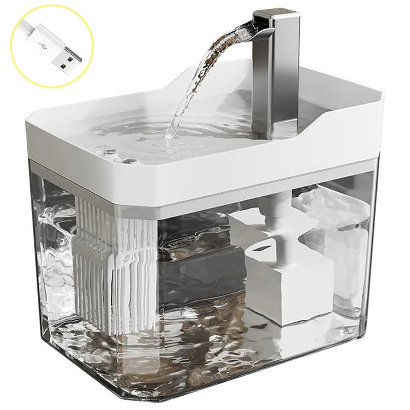 Cat Water Fountain Cat automatic water dispenser filters circulating flowing water intelligent pet automatic water dispenser